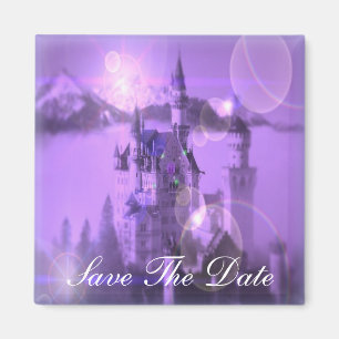 Aimant Château romantique violet mariage gothique