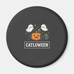 Aimant Chatloween Mignon Chat Fantôme Design Halloween_1