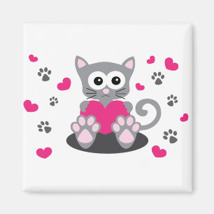 Aimant chaton chaton animal mignon doux