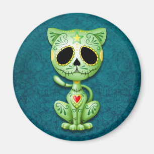 Aimant Chaton vert de sucre de zombi