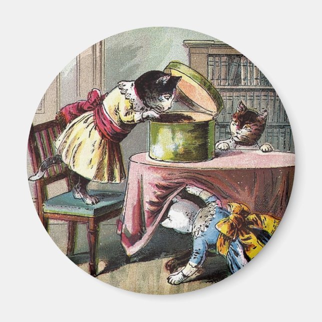 Aimant Chatons à la recherche de Mittens (Devant)