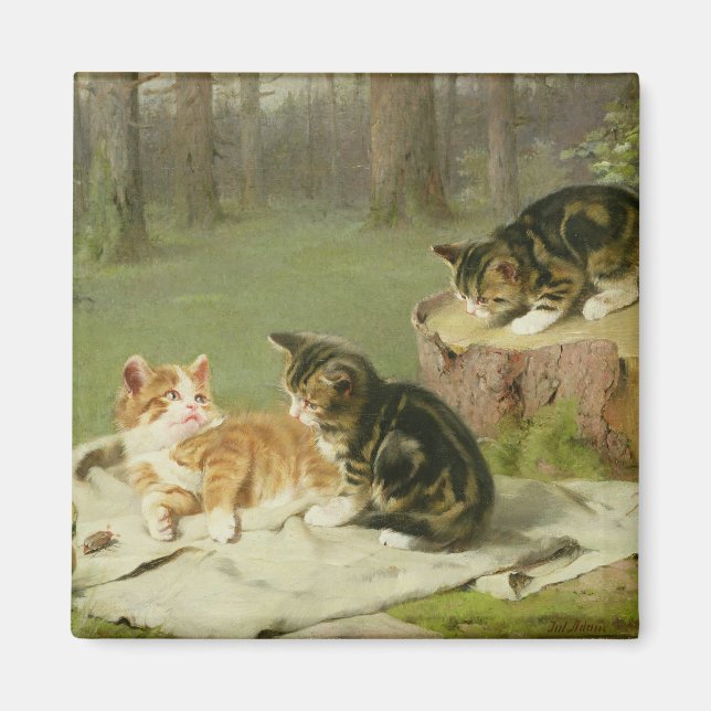 Aimant Chatons Jouer (Devant)