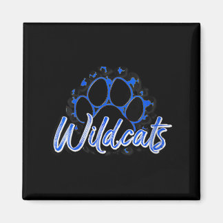 Aimant Chatoyant Bleu Noir Wildcats Féminines École Sport
