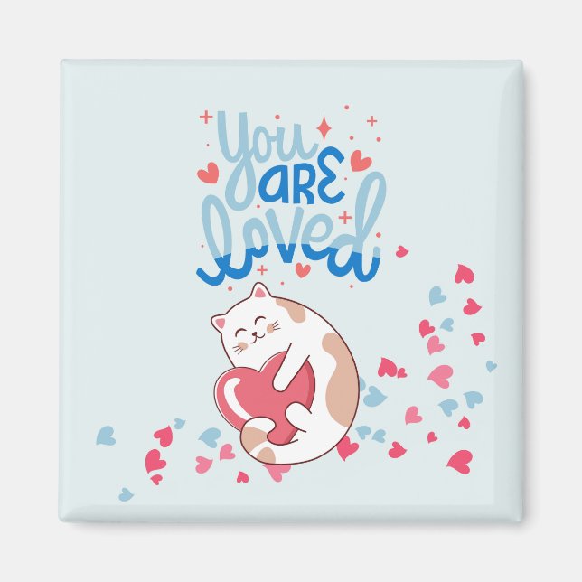 Aimant Chats aimés (Devant)