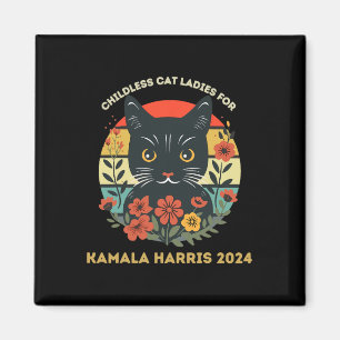 Aimant Chats Dames vintages Pour Enfants Pour Kamala Harr