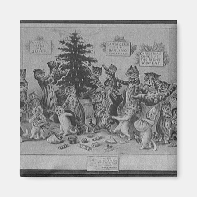Aimant chats décorant l'arbre de Noël (Devant)