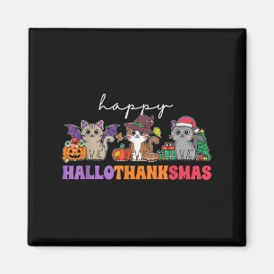 Aimant Chats Hallothanksmas _ Uni-adultes, Uni-enfants, N