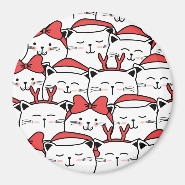 Aimant Chats mignons (Devant)