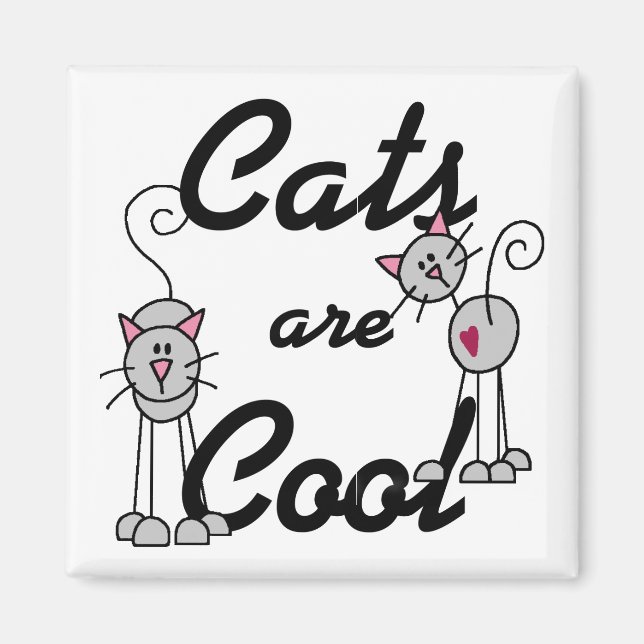 Aimant Chats Sont Cool (Devant)