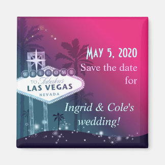 Aimant Chaud rose Las Vegas Strip Mariage Enregistrer la