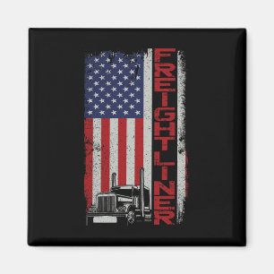 Aimant Chauffeur de camion Halloween Pun Vintage Usa Ame