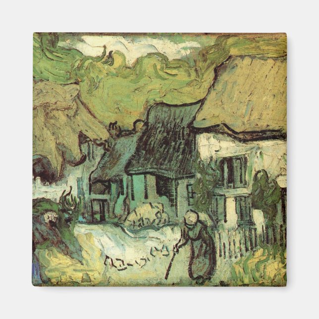 Aimant Chaumières à Jorgus par Vincent van Gogh (Devant)