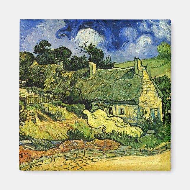Aimant Chaumières, Cordeville par Vincent van Gogh (Devant)