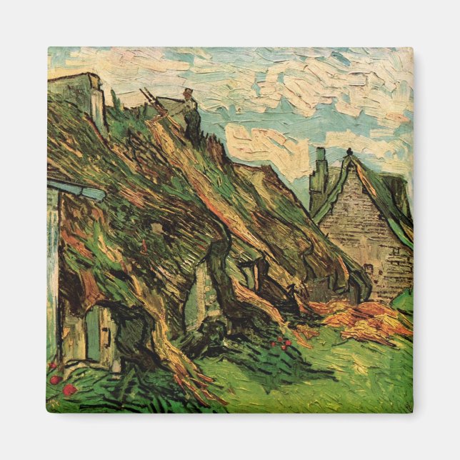 Aimant Chaumières en grès par Vincent van Gogh (Devant)