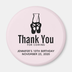 Aimant Chaussons De Ballet Noir En Pointe Anniversaire