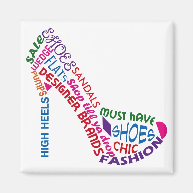 Aimant Chaussure à talon élevé (Devant)