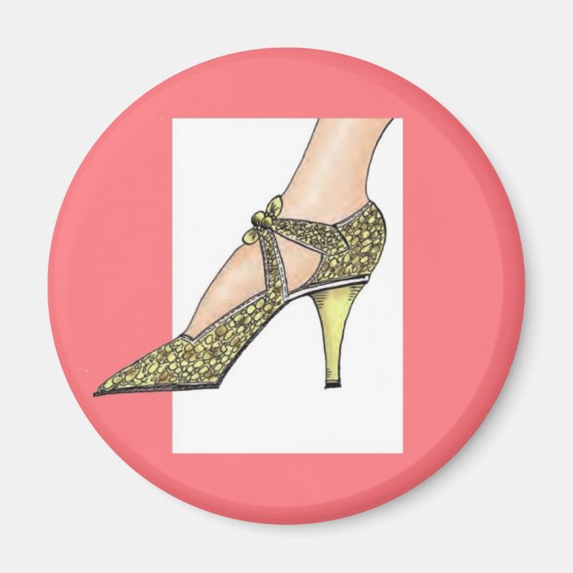 Aimant Chaussure haute talon des années 1920 (Devant)