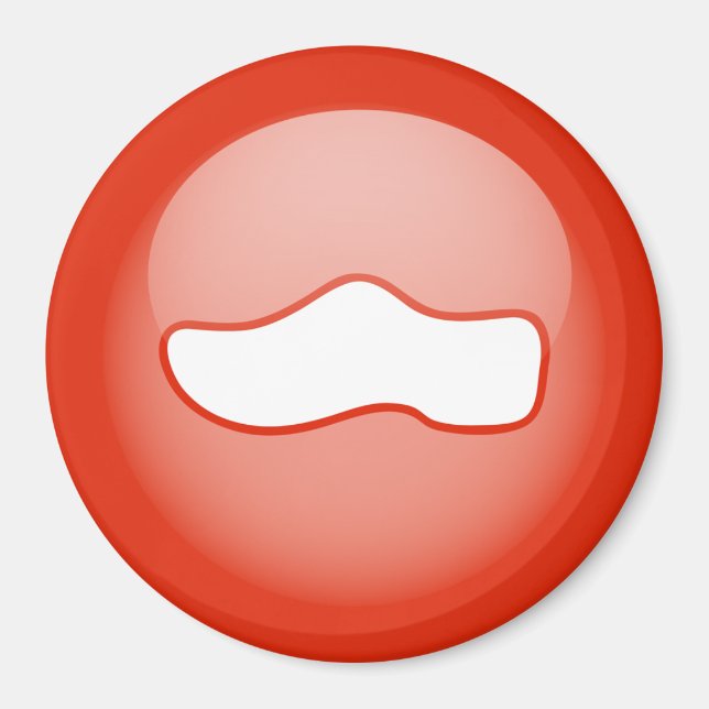 Aimant Chaussure hollandaise en bois (Devant)