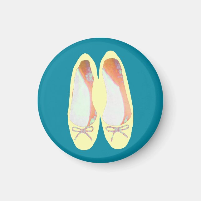 Aimant Chaussures jaunes (Devant)