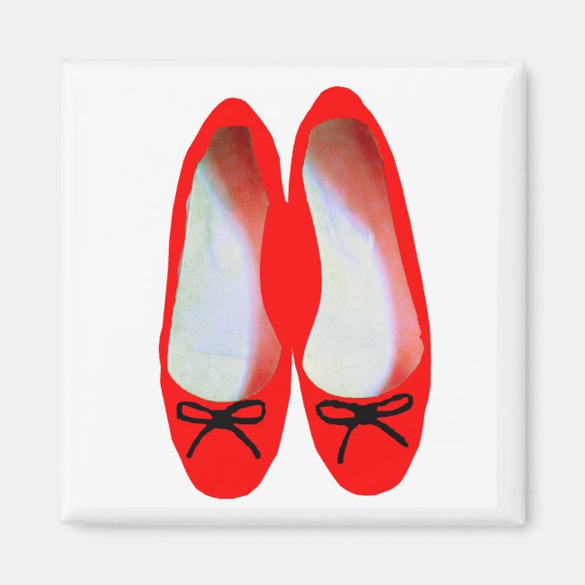 Aimant chaussures rouges (Devant)