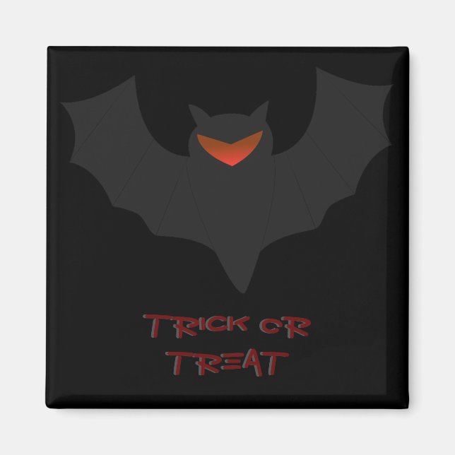 Aimant Chauve-Souris Grincheux Halloween (Devant)