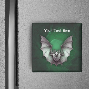 Aimant Chauve-souris grise pâle effrayante volant hors d'