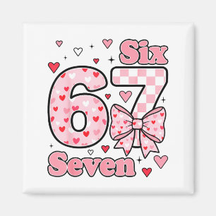 Aimant Checkered Saint-Valentin Mignon Six Sept 6 7 Meme 