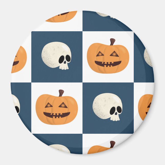 Aimant Checks de Skulls et Pumkins (Devant)