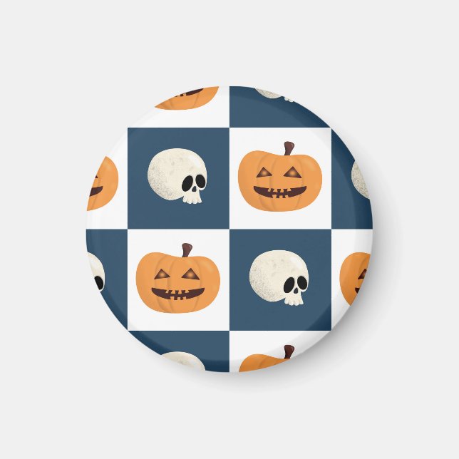 Aimant Checks de Skulls et Pumkins (Devant)