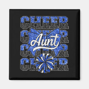 Aimant Cheer Tante Tante Bow Sport Pom-pom girl Cheerlead