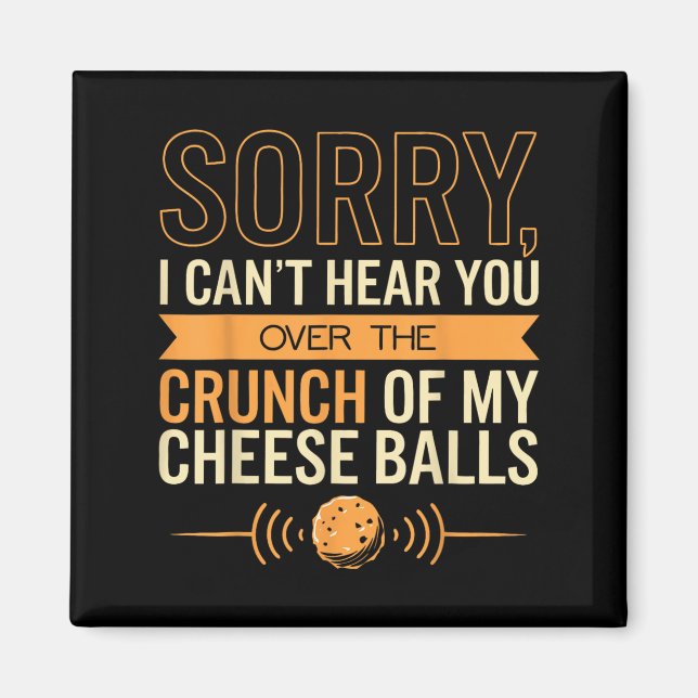 Aimant Cheese Loover ne peut pas vous entendre Fromage (Devant)