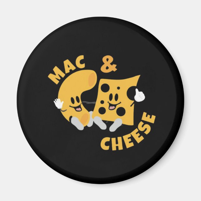 Aimant Cheese Mac & Cheese Drôle Idée cadeau (Devant)