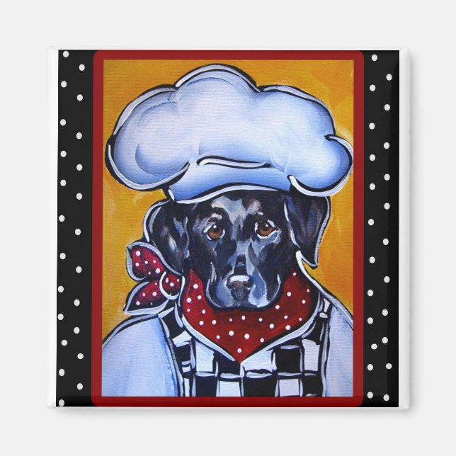 Aimant Chef Black Lab (Devant)