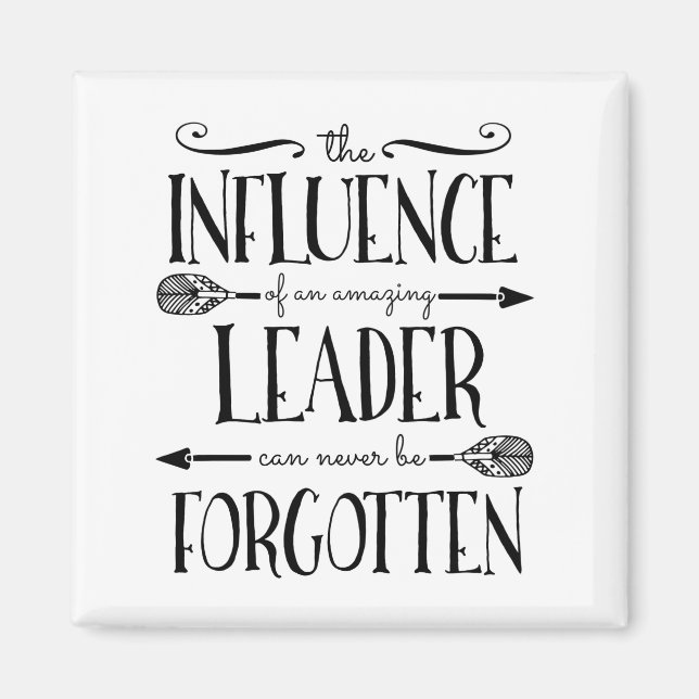 Aimant Chef, chef, mentor, cadeau merci (Devant)