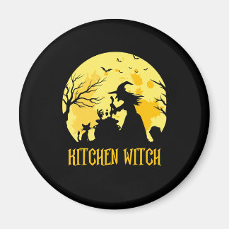 Aimant Chef cuisine cadeau halloween | sorcière cuisine