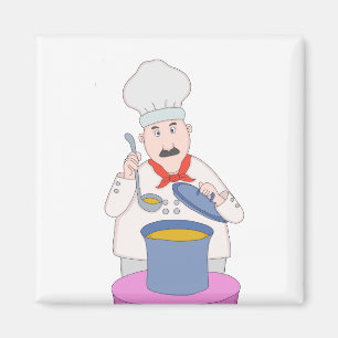 Aimant Chef Mustachioé