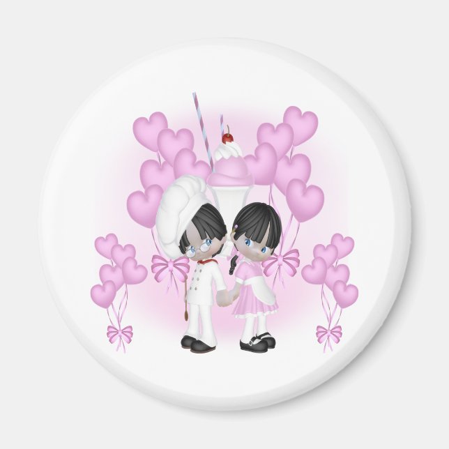 Aimant Chef rose (Devant)