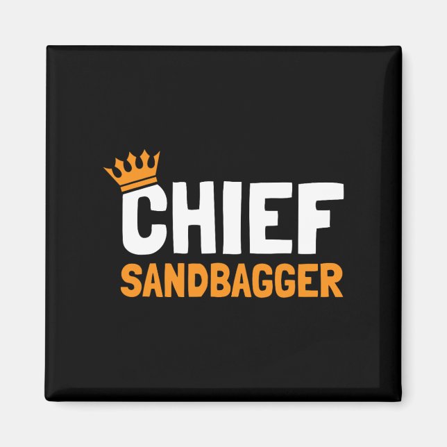Aimant Chef Sandbagger Golf - Uni-adultes (Devant)