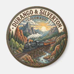 Aimant Chemin de fer à voie étroite Durango & Silverton C