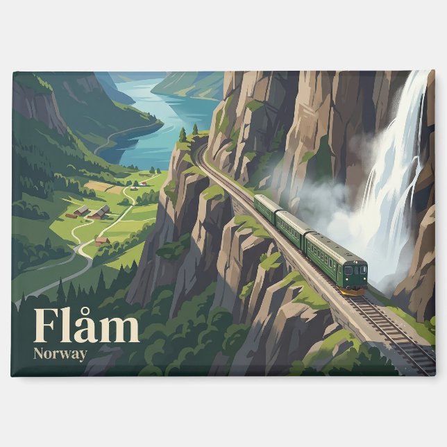 Aimant Chemin de fer de Flåm Norvège (Recto)