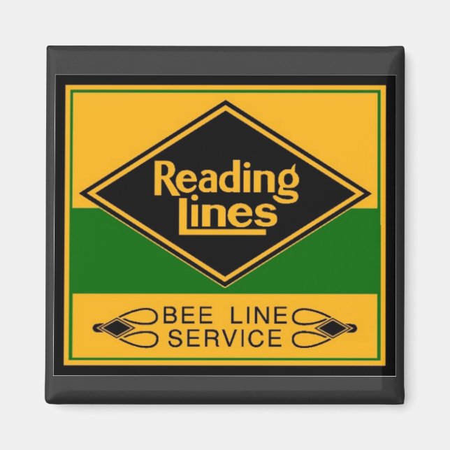 Aimant Chemin de fer de lecture, Service de ligne d'abeil (Devant)