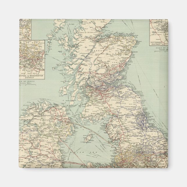 Aimant Chemin de fer des îles britanniques (Devant)