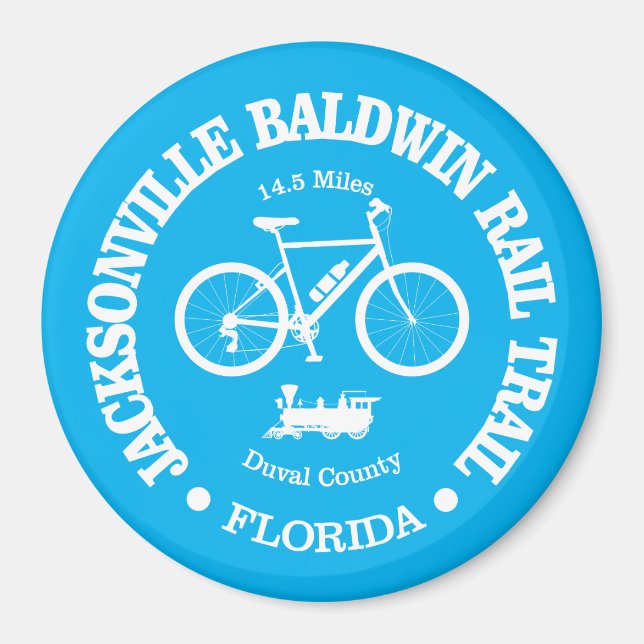 Aimant Chemin de fer Jacksonville Baldwin (cyclisme) (Devant)