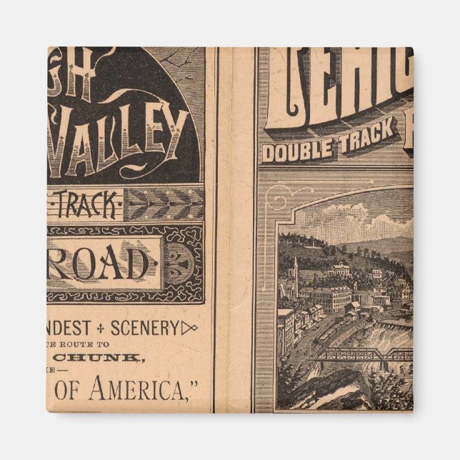Aimant Chemin de fer Lehigh Valley (Devant)