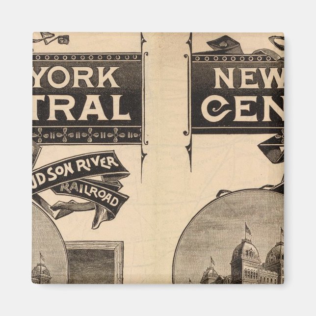 Aimant Chemin de fer New York Central et Hudson River (Devant)