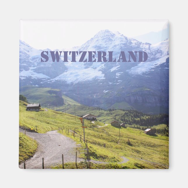 Aimant Chemin de la montagne de neige (Devant)