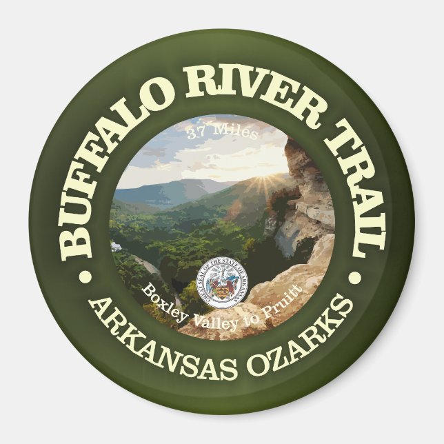 Aimant Chemin de la rivière Buffalo (rd) (Devant)