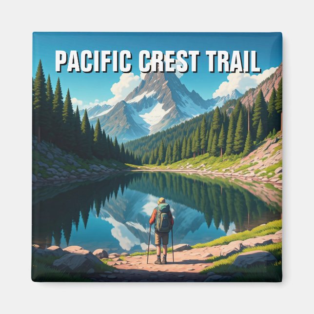 Aimant Chemin Pacific Crest (Devant)