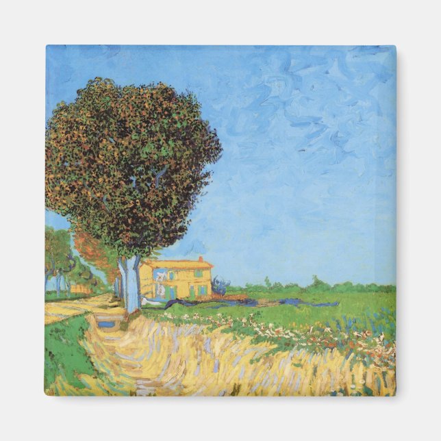 Aimant Chemin près d'Arles par Vincent van Gogh (Devant)
