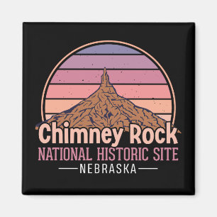 Aimant Cheminée Rock Nebraska Impression Vintage - Rétro